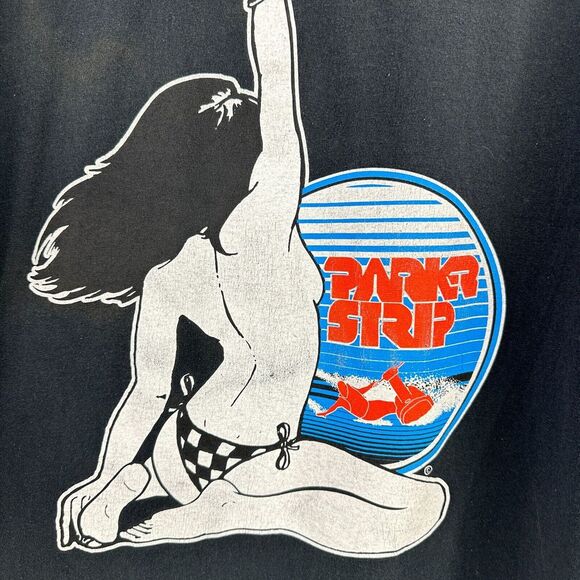 Gildan Ultra Cotton Tee Mens XL Black Blue‎ Parker Strip Racing Arizona Pullover - Picture 5 of 10